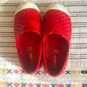 Toddler Size 8 Red Old Navy Slip on shoes